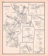 Ossipee, Ossipee Town, Ossipee Center, Moultonville Town, Watervillage, Centerville Town, New Hampshire State Atlas 1892 Uncolored